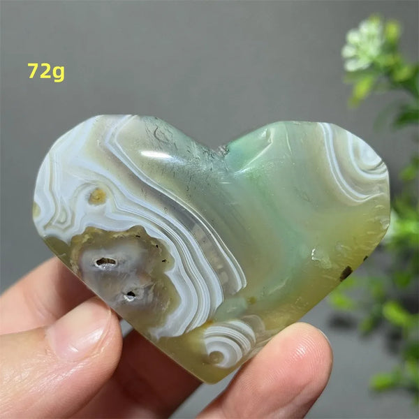 Green Agate Heart-ToShay.org