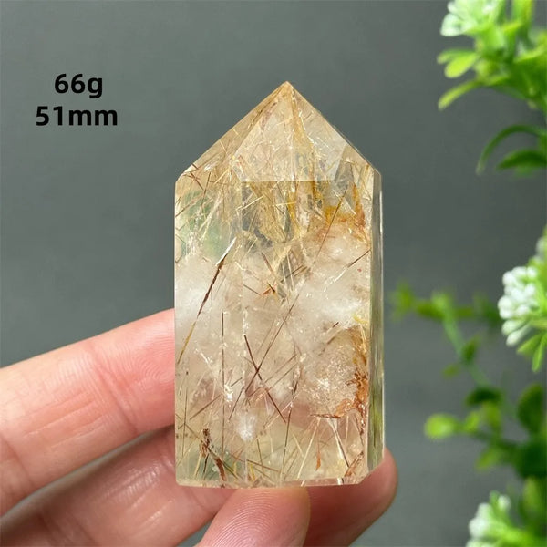 Gold Red Hair Crystal Point-ToShay.org