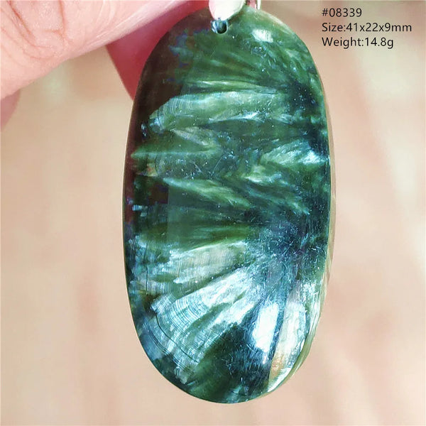 Green Seraphinite Pendant-ToShay.org