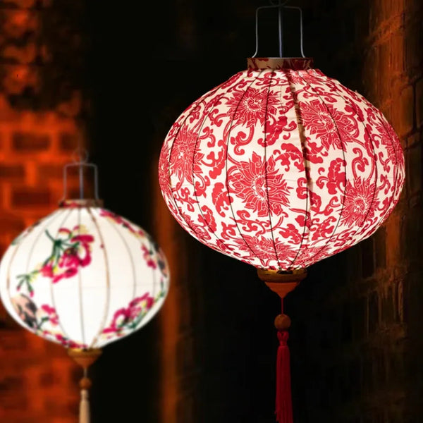 Flower Printed Lantern-ToShay.org