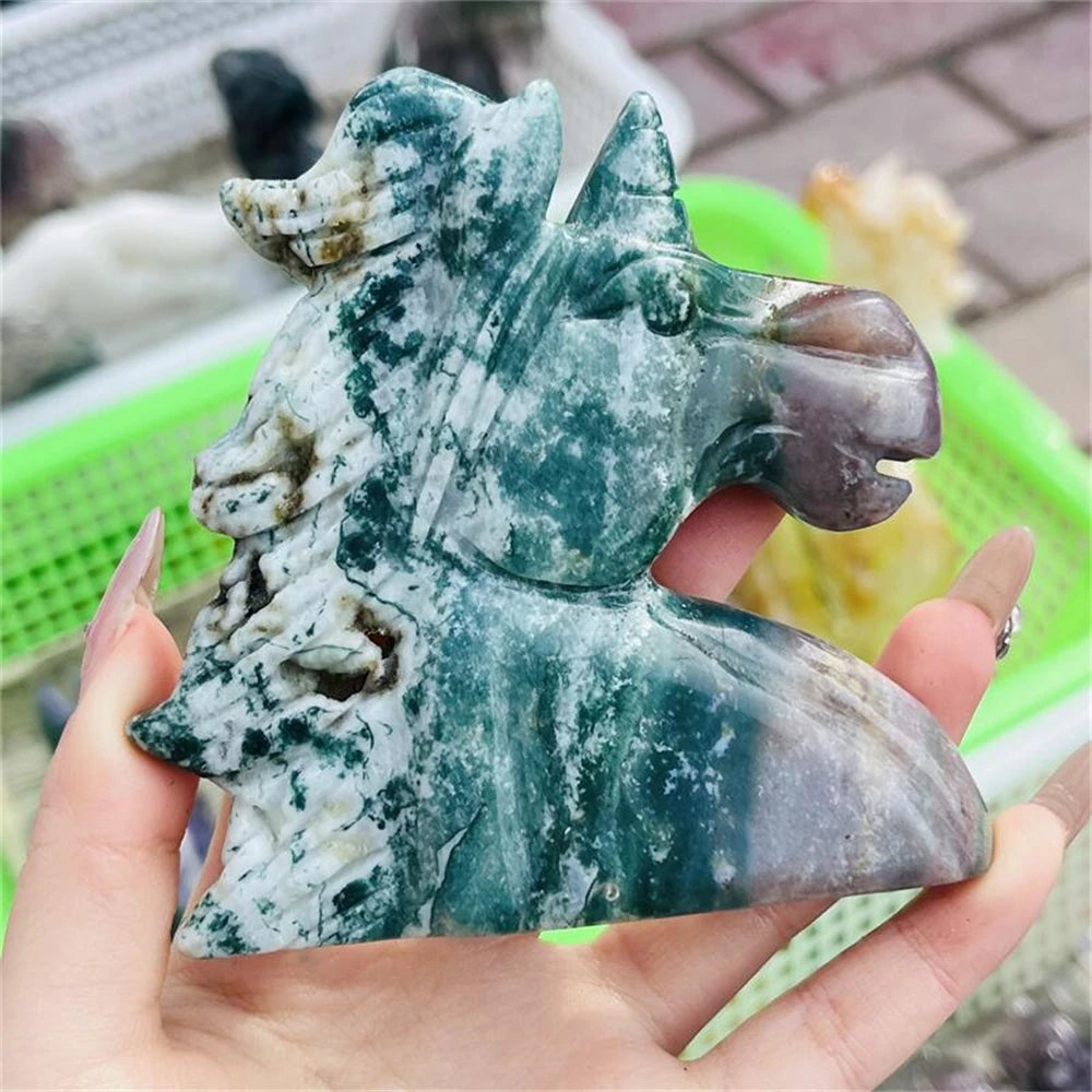 Ocean Jasper Unicorn Head-ToShay.org