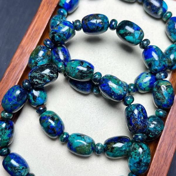 Blue Malachite Azurite Bracelet-ToShay.org