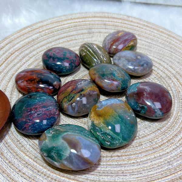 Ocean Jasper Palm Stone-ToShay.org