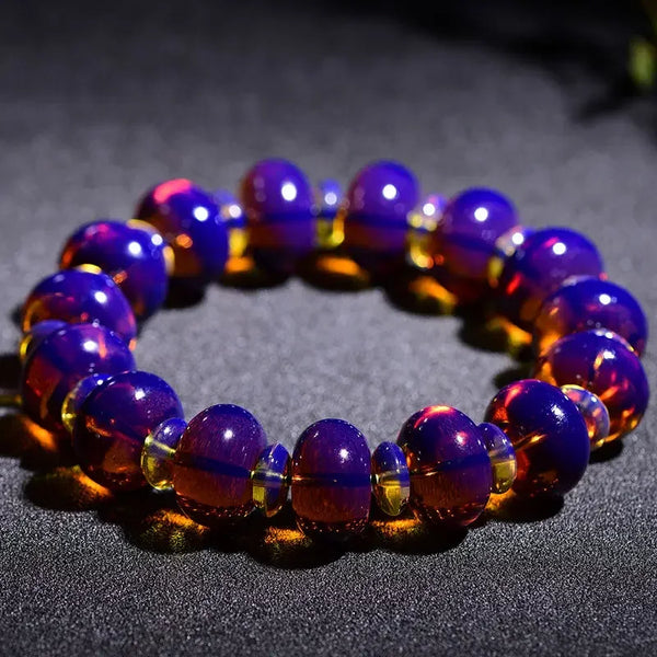 Purple Amber Bracelet-ToShay.org