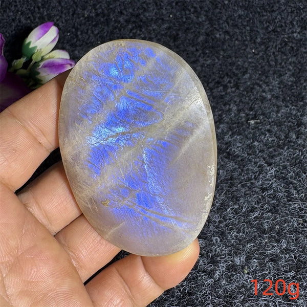 Blue Moonstone Palm Stone-ToShay.org