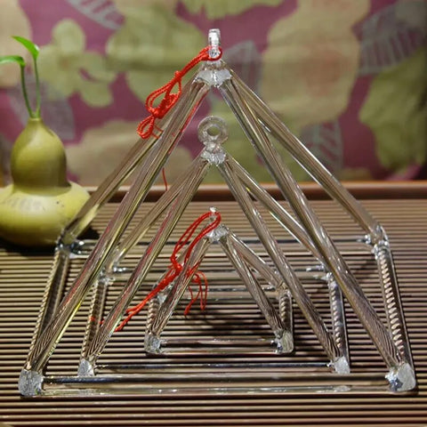 Clear Crystal Singing Pyramid-ToShay.org
