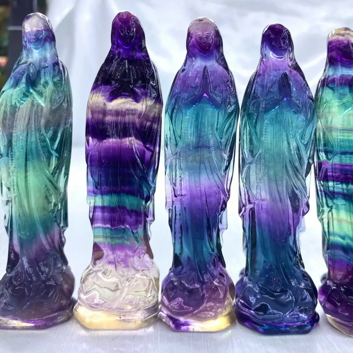 Rainbow Fluorite Figurines-ToShay.org