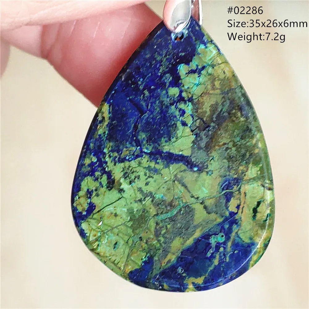 Green Blue Malachite Pendant-ToShay.org