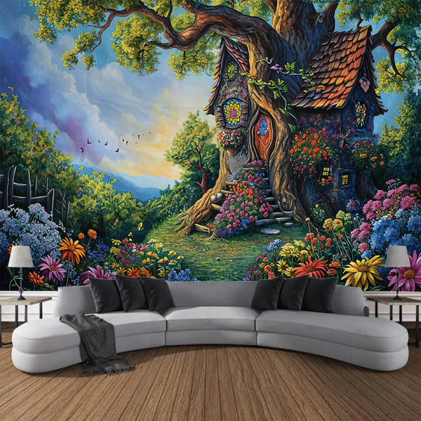 Fairy Tale Forest Tapestry-ToShay.org