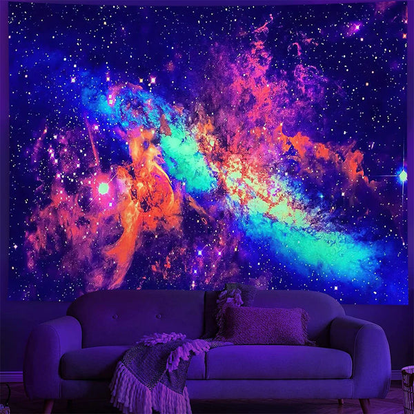 Fluorescent Art Tapestry-ToShay.org