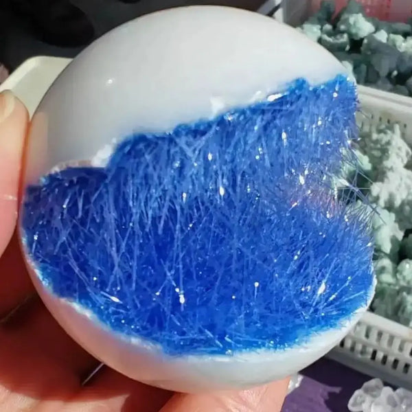Blue Hair Goethite Crystal-ToShay.org
