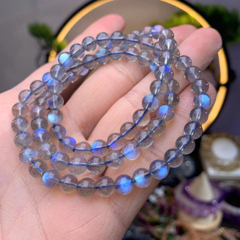 Blue Labradorite Wrap Bracelet-ToShay.org