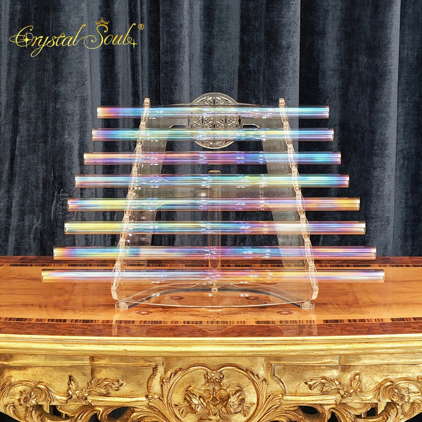 Rainbow Aurora Singing Harp-ToShay.org