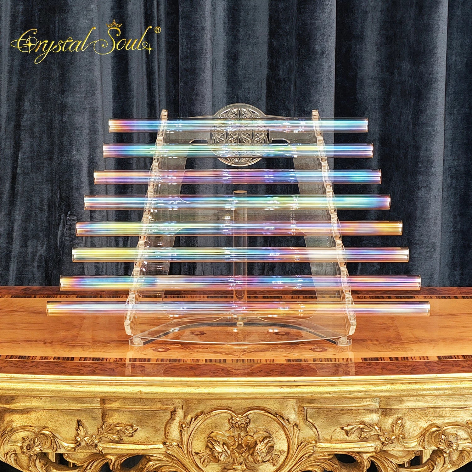 Rainbow Aurora Singing Harp-ToShay.org