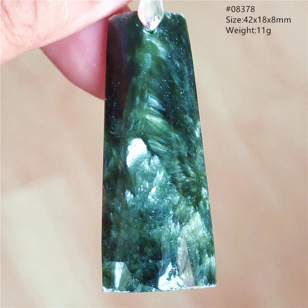 Green Seraphinite Pendant-ToShay.org