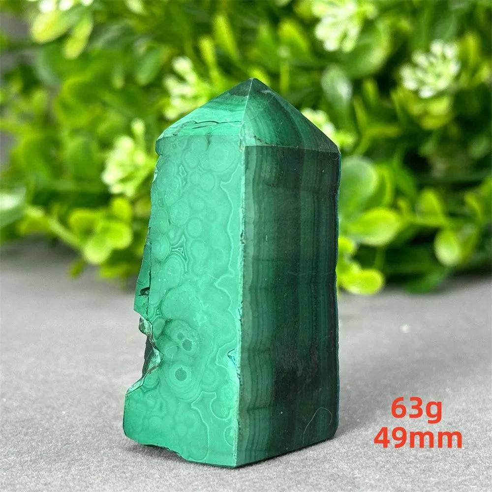 Blue Chrysocolla Malachite Point-ToShay.org