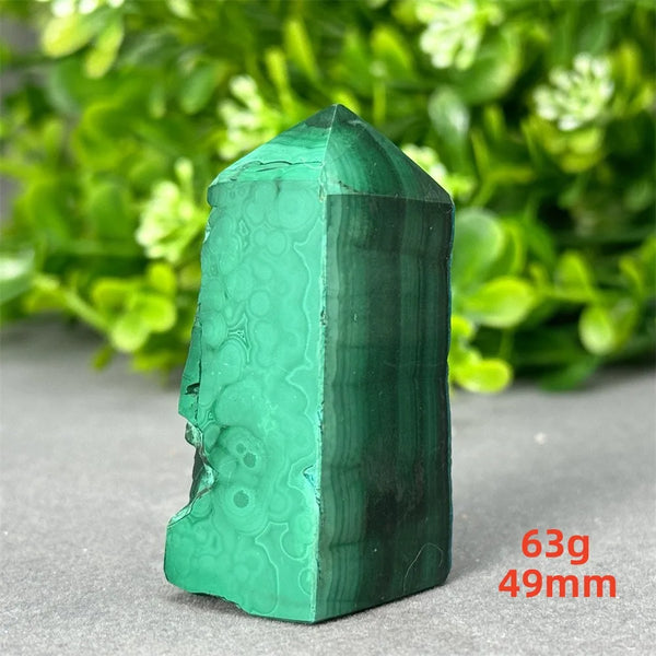 Blue Chrysocolla Malachite Point-ToShay.org