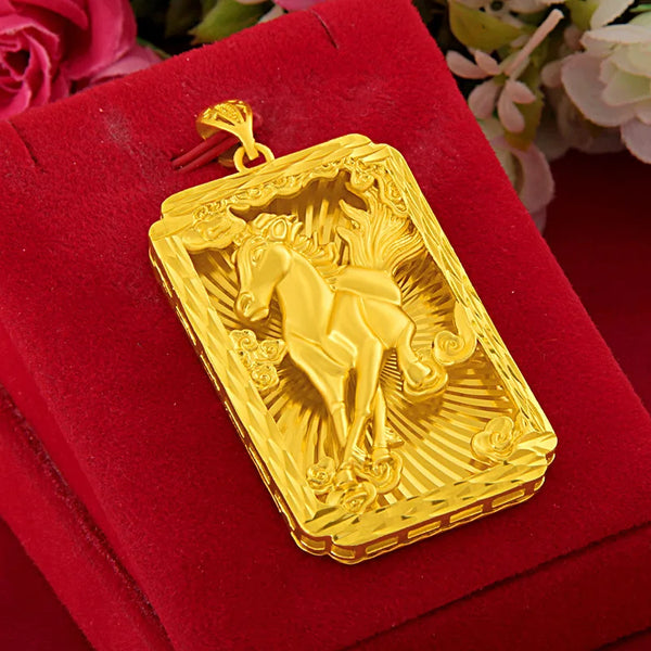 Gold Horse Pendant-ToShay.org