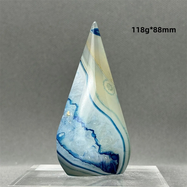Blue Agate Torch-ToShay.org