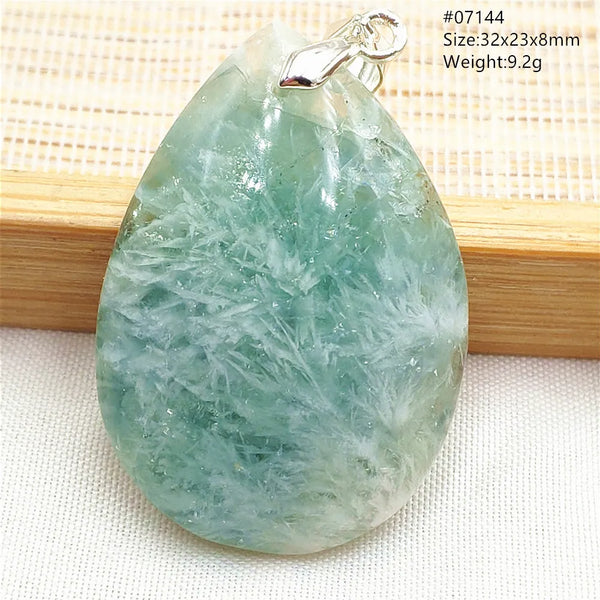 Green Blue Fluorite Pendant-ToShay.org
