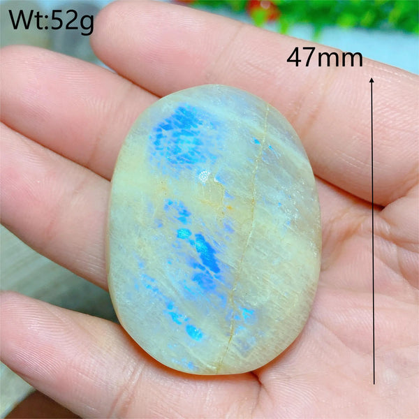 Blue Moonstone Palm Stones-ToShay.org