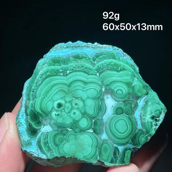 Green Chrysocolla Malachite Slice-ToShay.org