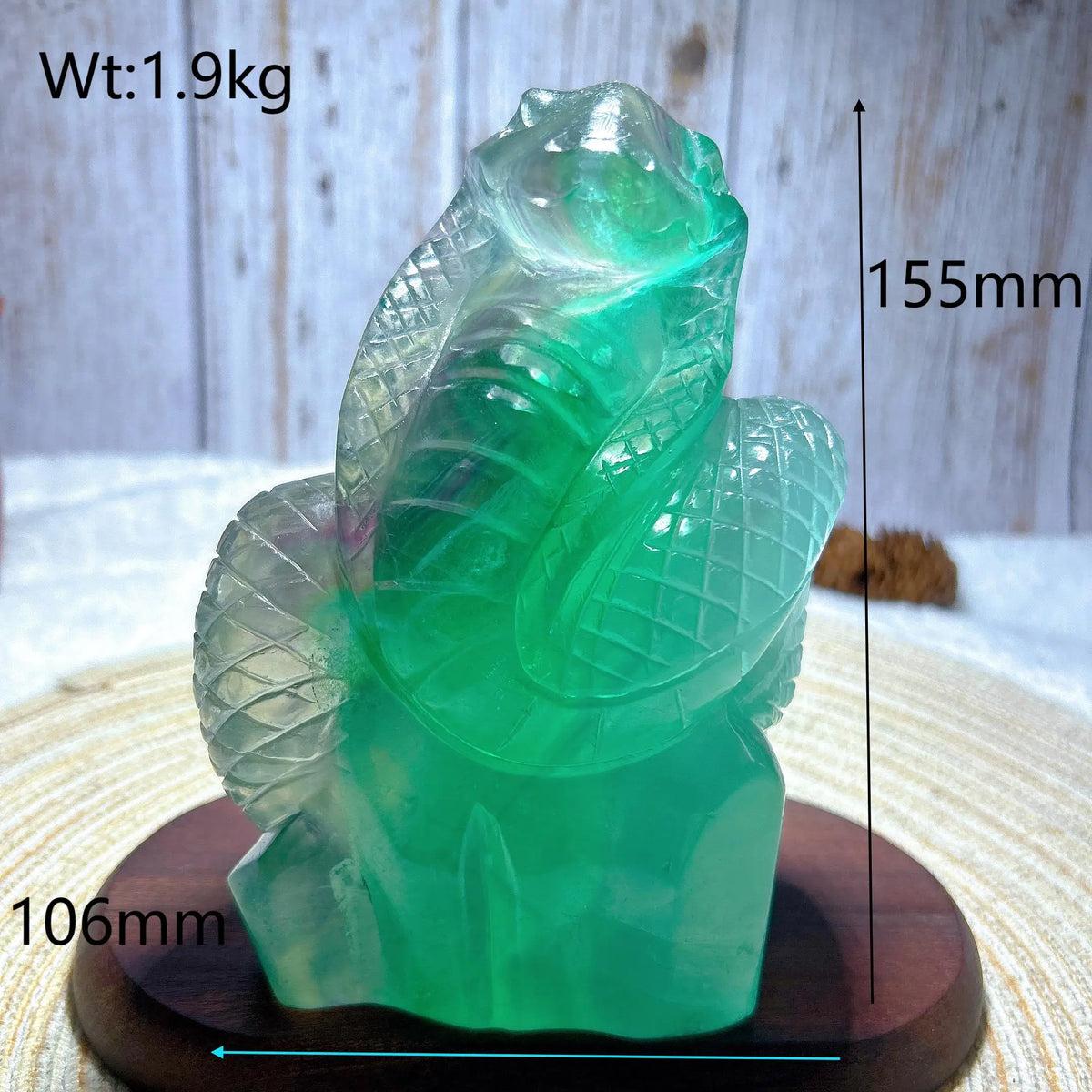 Green Fluorite Snake-ToShay.org