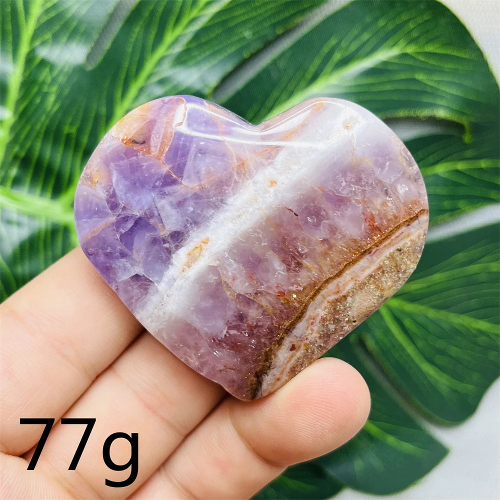 Purple Agate Amethyst Heart-ToShay.org