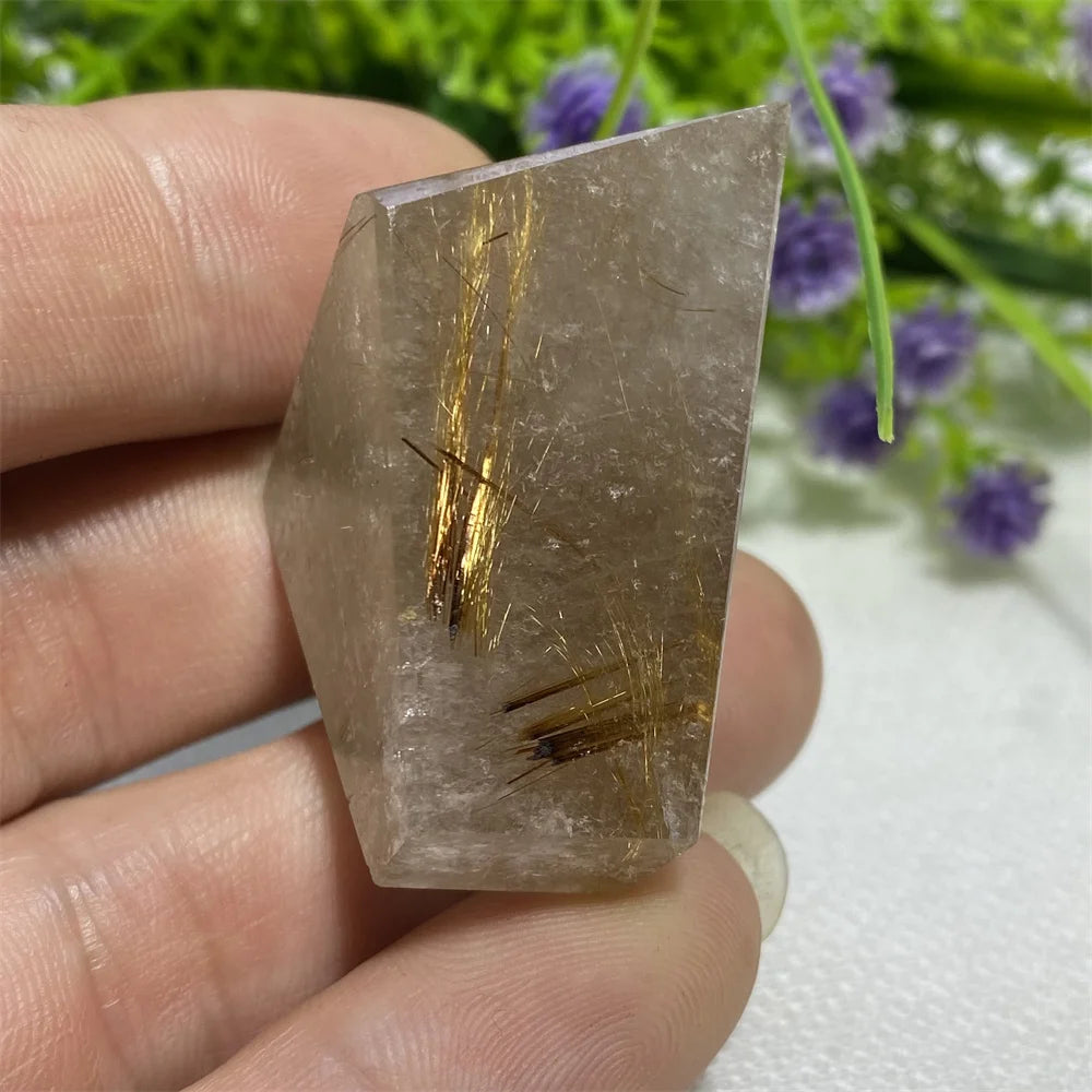 Gold Rutilated Quartz Rock-ToShay.org