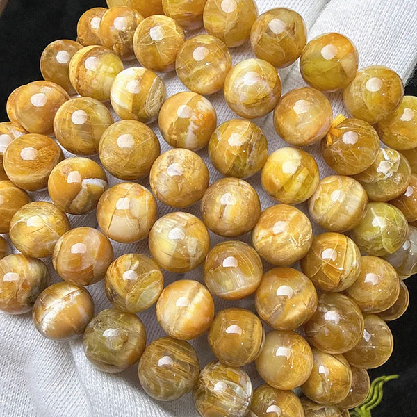 Yellow Prestyle Bead Bracelet-ToShay.org