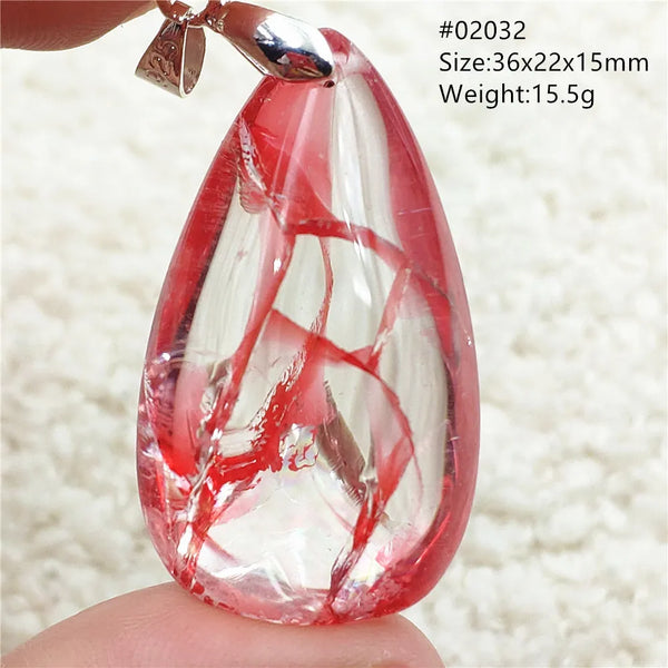 Red Limonite Quartz Pendant-ToShay.org