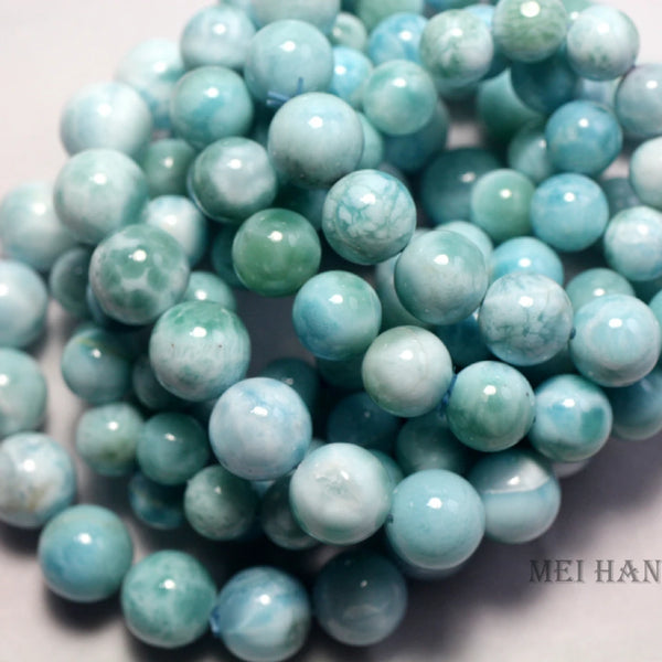 Blue Larimar Bead Bracelet-ToShay.org