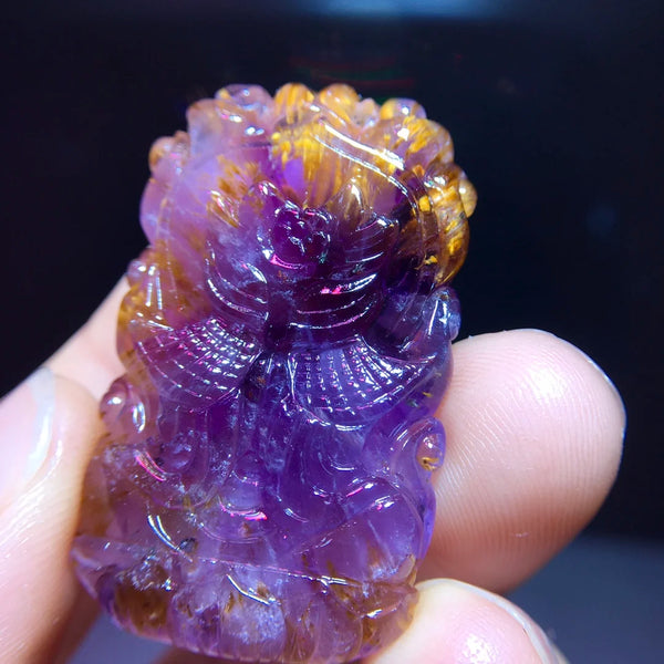 Purple Cacoxenite Red Auralite-ToShay.org