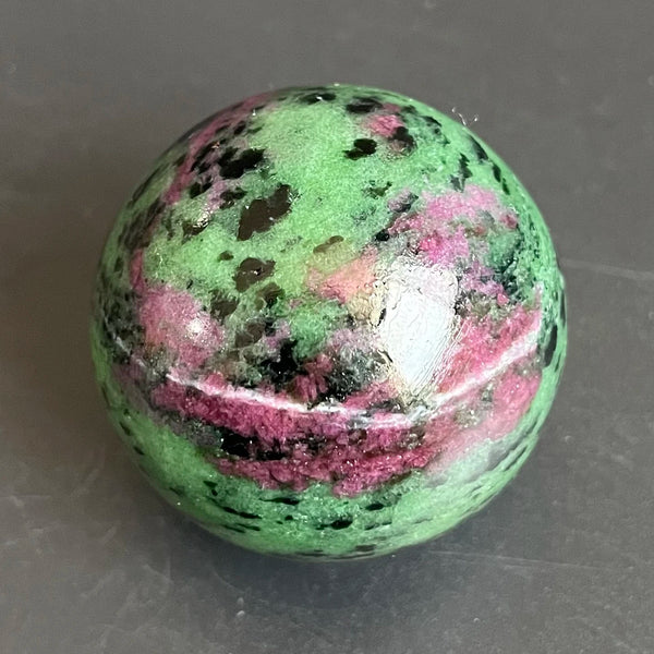 Green Ruby Zoisite Ball-ToShay.org