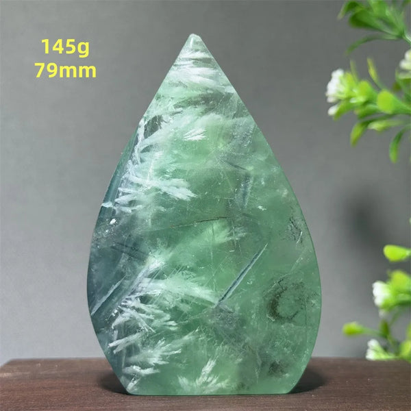 Green Feather Fluorite Torch-ToShay.org