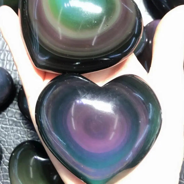 Rainbow Obsidian Heart-ToShay.org