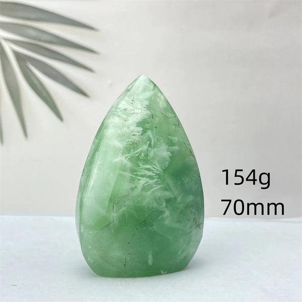 Green Feather Fluorite Torch-ToShay.org