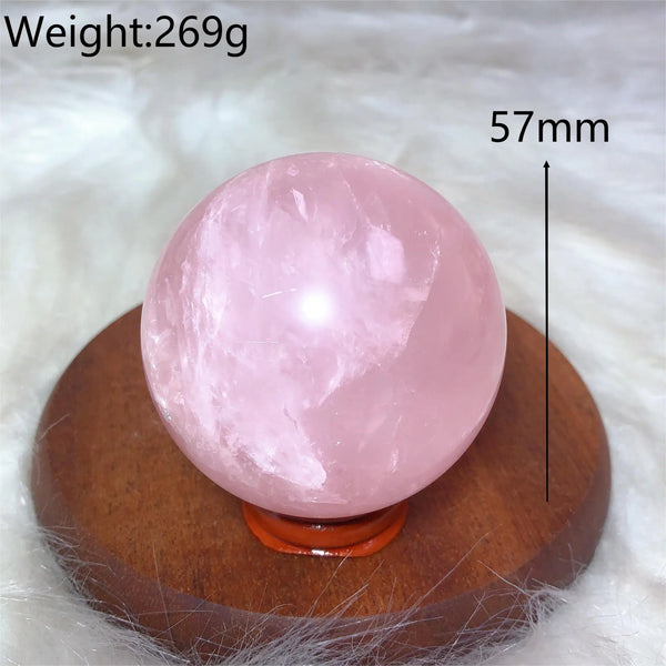 Pink Rose Quartz Ball-ToShay.org