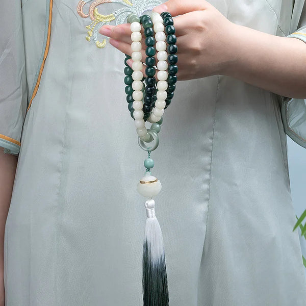 Green Bodhi Root Bracelet-ToShay.org