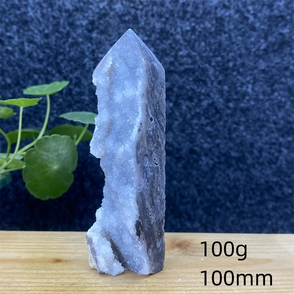Purple Sphalerite Geode Tower-ToShay.org