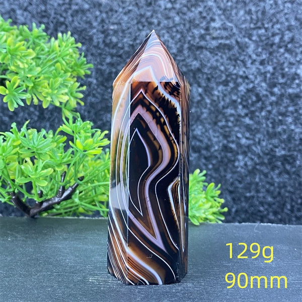 Black Red Striped Agate Point-ToShay.org