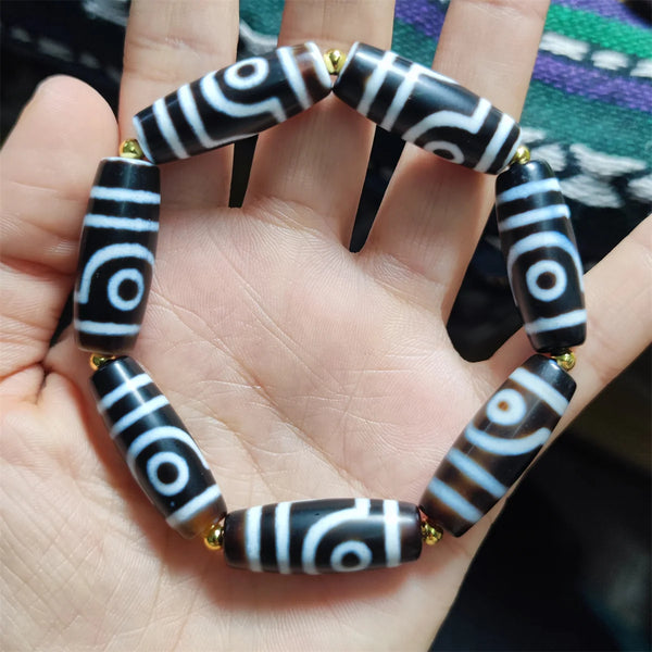 Tibetan Agate Dzi Bracelet-ToShay.org