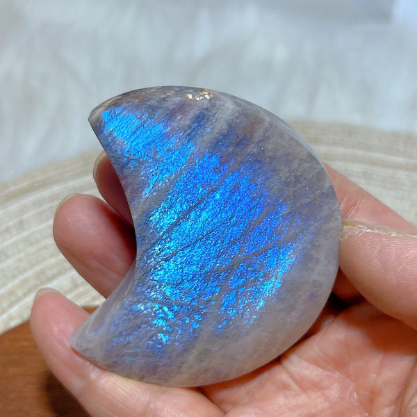 Blue Falshy Moonstone Moon-ToShay.org