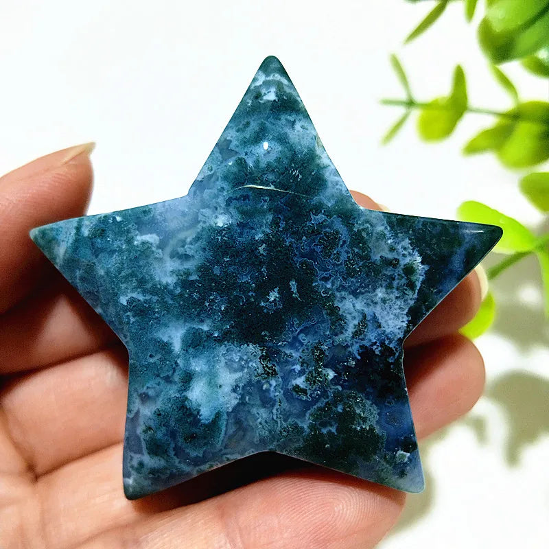 Green Moss Agate Star-ToShay.org