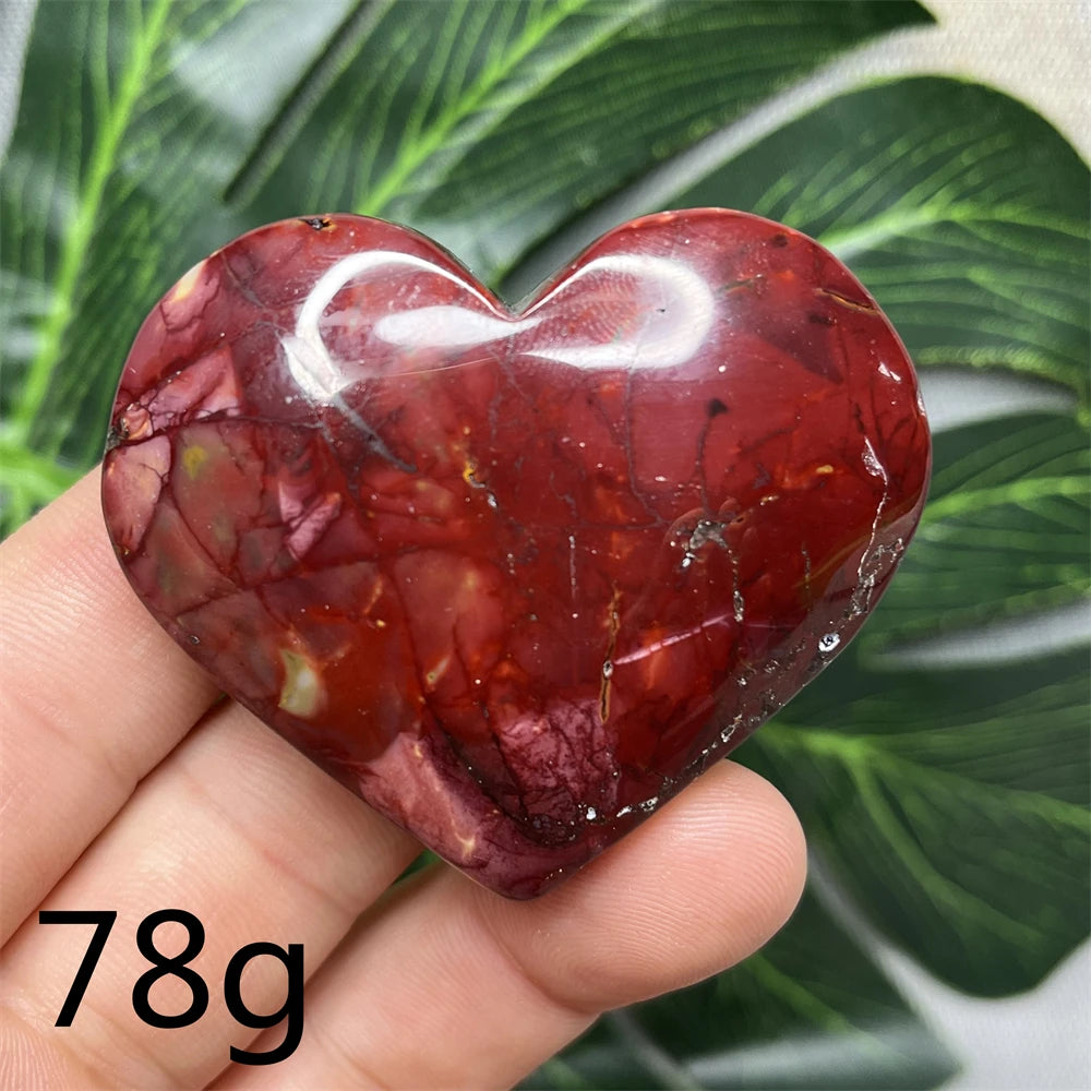 Yellow Mookaite Hearts-ToShay.org