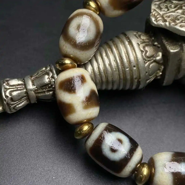 Tibetan Agate Dzi Bracelet-ToShay.org