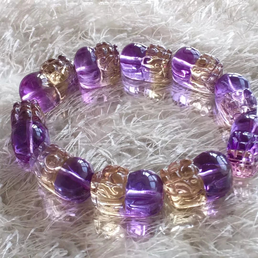 Purple Ametrine Pi Xiu Bracelet-ToShay.org
