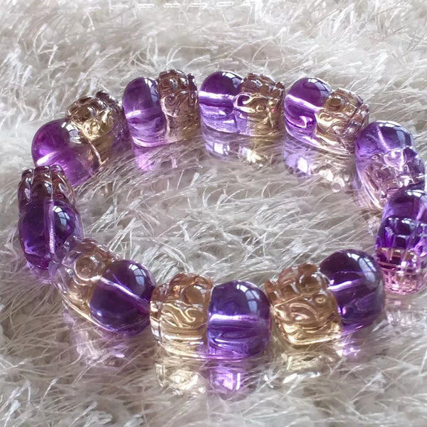 Purple Ametrine Pi Xiu Bracelet-ToShay.org