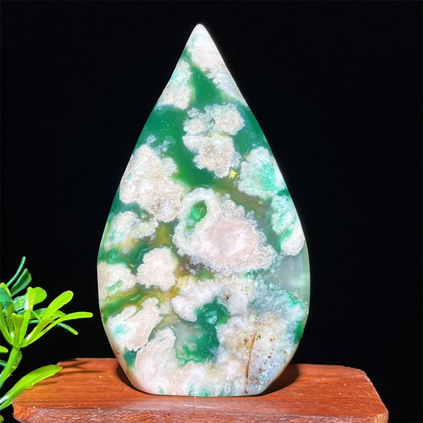 Green Flower Agate Flame-ToShay.org