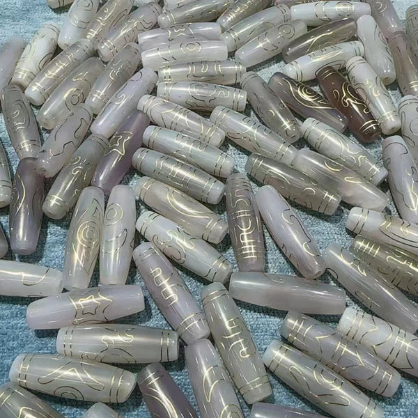 Tibetan Agate Dzi Beads-ToShay.org